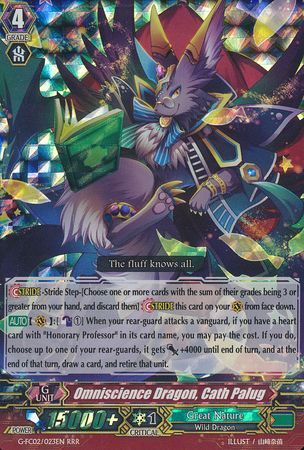 Omniscience Dragon Cath Palug G FC02 023EN Triple Rare RRR Cardfight Vanguard Fighter s Collection 2015 Winter Singles Omniscience Dragon Cath Palug G FC02 023EN Triple Rare RRR Cardfight Vanguard Fighter s Collection 2015 Winter Singles