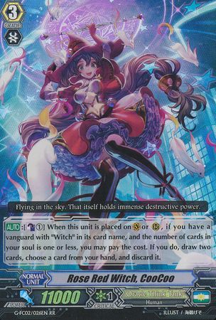 Rose Red Witch CooCoo G FC02 026EN Double Rare RR Rose Red Witch CooCoo G FC02 026EN Double Rare RR