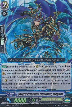 Sword Principle Liberator Magnus G FC02 029EN Double Rare RR Cardfight Vanguard Fighter s Collection 2015 Winter Singles Sword Principle Liberator Magnus G FC02 029EN Double Rare RR Cardfight Vanguard Fighter s Collection 2015 Winter Singles