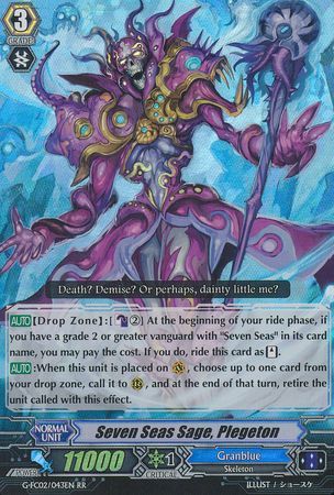 Seven Seas Sage Plegeton G FC02 043EN Double Rare RR Seven Seas Sage Plegeton G FC02 043EN Double Rare RR