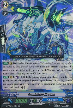 Amphibian Dragon G FC02 045EN Double Rare RR Cardfight Vanguard Fighter s Collection 2015 Winter Singles Amphibian Dragon G FC02 045EN Double Rare RR Cardfight Vanguard Fighter s Collection 2015 Winter Singles