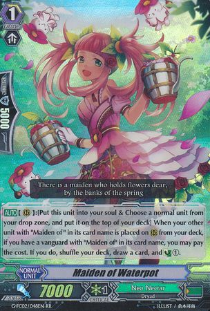 Maiden of Waterpot G FC02 048EN Double Rare RR Cardfight Vanguard Fighter s Collection 2015 Winter Singles Maiden of Waterpot G FC02 048EN Double Rare RR Cardfight Vanguard Fighter s Collection 2015 Winter Singles