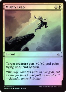Mighty Leap Foil 28 184 Oath of the Gatewatch Foil Singles Mighty Leap Foil 28 184 Oath of the Gatewatch Foil Singles