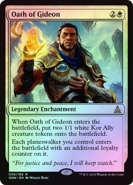 Oath of Gideon 030 184 Foil Oath of the Gatewatch Foil Singles Oath of Gideon 030 184 Foil Oath of the Gatewatch Foil Singles