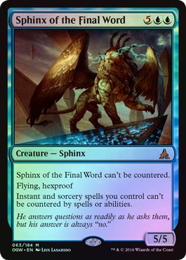Sphinx of the Final Word 063 184 Foil Oath of the Gatewatch Foil Singles Sphinx of the Final Word 063 184 Foil Oath of the Gatewatch Foil Singles