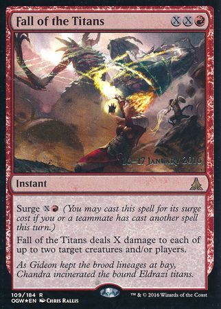 Fall of the Titans 109 184 OGW Pre Release Foil Promo Magic The Gathering Promo Cards Fall of the Titans 109 184 OGW Pre Release Foil Promo Magic The Gathering Promo Cards