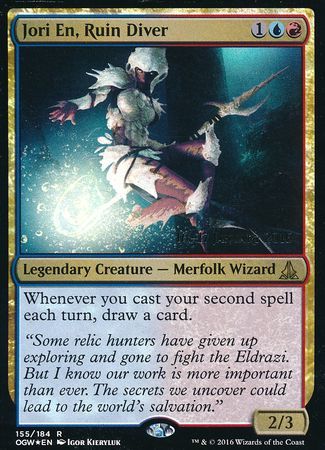 Jori En Ruin Diver 155 184 OGW Pre Release Foil Promo Magic The Gathering Promo Cards Jori En Ruin Diver 155 184 OGW Pre Release Foil Promo Magic The Gathering Promo Cards