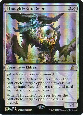 Thought Knot Seer 009 184 OGW Prerelease Foil Promo Magic The Gathering Promo Cards Thought Knot Seer 009 184 OGW Prerelease Foil Promo Magic The Gathering Promo Cards