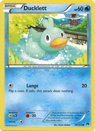Ducklett 36 122 Common XY Breakpoint Singles Ducklett 36 122 Common XY Breakpoint Singles