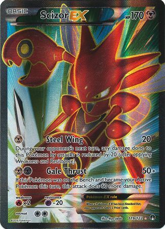 Scizor Ex 119122 Full Art Ultra Rare