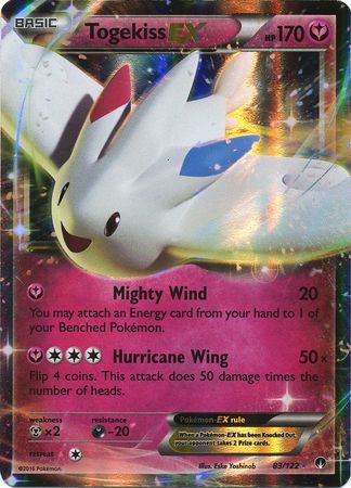 XY BREAKpoint Played 83/122 Ultra Rare Togekiss-EX Pokemon