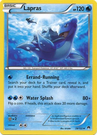 Lapras 28 122 Uncommon XY Breakpoint Singles Lapras 28 122 Uncommon XY Breakpoint Singles