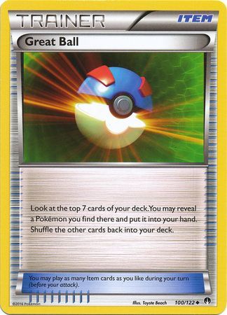 Great Ball 100 122 Uncommon XY Breakpoint Singles Great Ball 100 122 Uncommon XY Breakpoint Singles