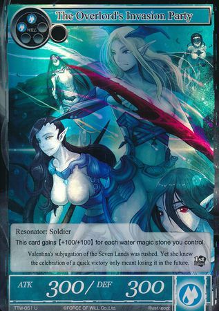 The Overlord s Invasion Party TTW 051 Uncommon Foil The Overlord s Invasion Party TTW 051 Uncommon Foil
