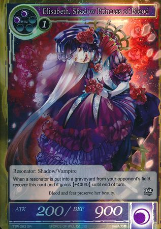 Elisabeth Shadow Princess of Blood TTW 083 Super Rare Foil Elisabeth Shadow Princess of Blood TTW 083 Super Rare Foil