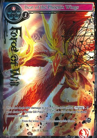 Beat of the Phoenix Wings TTW 020 Rare Full Art Stamped Foil Beat of the Phoenix Wings TTW 020 Rare Full Art Stamped Foil