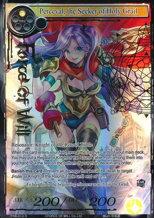 Perceval the Seeker of Holy Grail TTW 013 Rare Full Art Stamped Foil Perceval the Seeker of Holy Grail TTW 013 Rare Full Art Stamped Foil