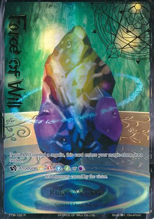 Ruler s Memoria TTW 102 Rare Full Art Stamped Foil Ruler s Memoria TTW 102 Rare Full Art Stamped Foil