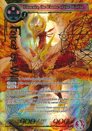 Phoenix the Flame of the World TTW 031 Super Rare Full Art Stamped Foil Phoenix the Flame of the World TTW 031 Super Rare Full Art Stamped Foil