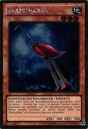 Kranichkran PGLD DE042 Gold Rare Unlimited German Yugioh Cards Kranichkran PGLD DE042 Gold Rare Unlimited German Yugioh Cards