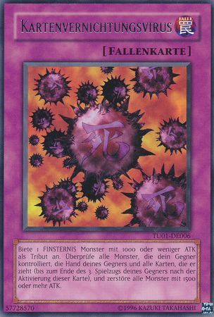Kartenvernichtungsvirus TU01 DE006 Rare German Yugioh Cards Kartenvernichtungsvirus TU01 DE006 Rare German Yugioh Cards
