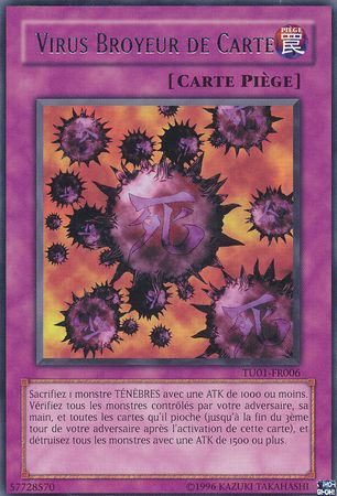 Virus Broyeur de Carte TU01 FR006 Rare Virus Broyeur de Carte TU01 FR006 Rare