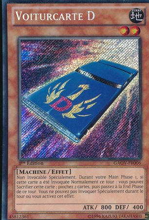 Voiturcarte D GAOV FR006 Secret Rare 1st Edition French Yugioh Cards Voiturcarte D GAOV FR006 Secret Rare 1st Edition French Yugioh Cards