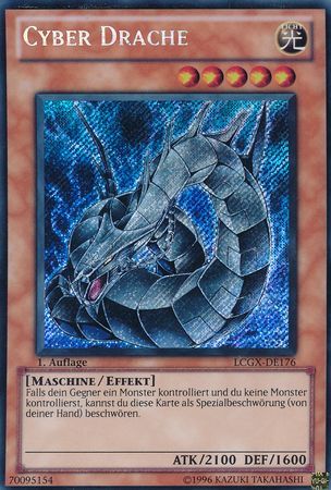 Cyber Drache LCGX DE176 Secret Rare 1st Edition German Yugioh Cards Cyber Drache LCGX DE176 Secret Rare 1st Edition German Yugioh Cards