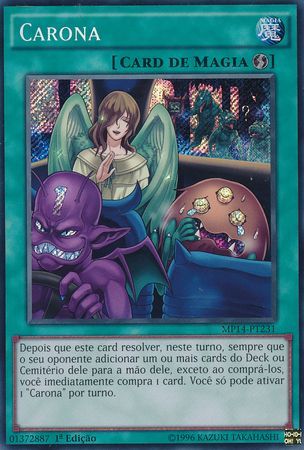 Carona MP14 PT231 Secret Rare Portuguese Yugioh Cards Carona MP14 PT231 Secret Rare Portuguese Yugioh Cards