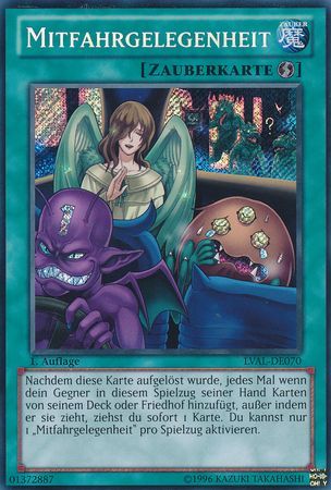 Mitfahrgelegenheit LVAL DE070 Secret Rare 1st Edition German Yugioh Cards Mitfahrgelegenheit LVAL DE070 Secret Rare 1st Edition German Yugioh Cards