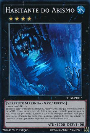 Habitante do Abismo THSF PT047 Super Rare 1st Edition Portuguese Yugioh Cards Habitante do Abismo THSF PT047 Super Rare 1st Edition Portuguese Yugioh Cards