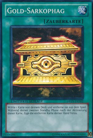 Gold Sarkophag DREV DESE2 Super Rare Limited Edition German Yugioh Cards Gold Sarkophag DREV DESE2 Super Rare Limited Edition German Yugioh Cards
