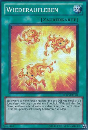 Wiederaufleben TU03 DE004 Super Rare German Yugioh Cards Wiederaufleben TU03 DE004 Super Rare German Yugioh Cards