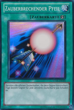 Zauberbrechender Pfeil TU05 DE005 Super Rare German Yugioh Cards Zauberbrechender Pfeil TU05 DE005 Super Rare German Yugioh Cards