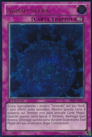 Ultimate Rare Abissosfera ABYR IT072 1st Edition Italian Yugioh Cards Ultimate Rare Abissosfera ABYR IT072 1st Edition Italian Yugioh Cards