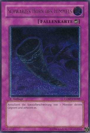 Ultimate Rare Schwarzes Horn des Himmels CDIP DE060 1st Edition German Yugioh Cards Ultimate Rare Schwarzes Horn des Himmels CDIP DE060 1st Edition German Yugioh Cards