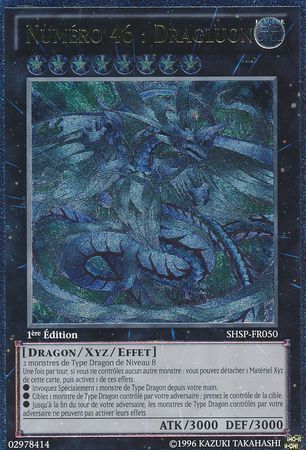 Ultimate Rare Numero 46 Dragluon SHSP FR050 1st Edition French Yugioh Cards Ultimate Rare Numero 46 Dragluon SHSP FR050 1st Edition French Yugioh Cards