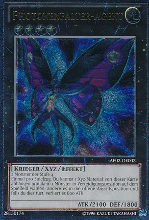Ultimate Rare Photonenfalter Agent AP02 DE002 German Yugioh Cards Ultimate Rare Photonenfalter Agent AP02 DE002 German Yugioh Cards