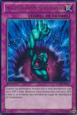 Agujero Trampa Sin Fondo LCYW SP181 Ultra Rare 1st Ed Spanish Yugioh Cards Agujero Trampa Sin Fondo LCYW SP181 Ultra Rare 1st Ed Spanish Yugioh Cards