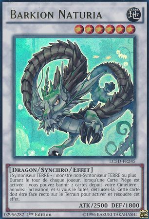Barkion Naturia LC5D FR245 Ultra Rare 1st Ed French Yugioh Cards Barkion Naturia LC5D FR245 Ultra Rare 1st Ed French Yugioh Cards