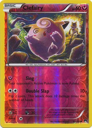 Clefairy 81 122 Common Reverse Holo Clefairy 81 122 Common Reverse Holo