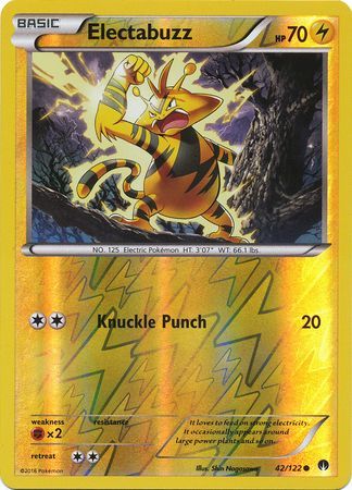 Electabuzz 42 122 Common Reverse Holo Electabuzz 42 122 Common Reverse Holo