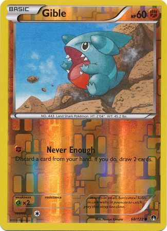 BREAKpoint Set 2016 Gible 68/122 - NM Common Pokemon Card