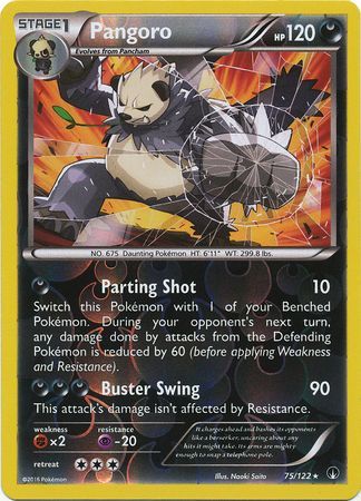 Pangoro 75 122 Rare Reverse Holo Pangoro 75 122 Rare Reverse Holo