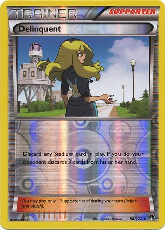 Delinquent 98 122 Uncommon Reverse Holo XY Breakpoint Reverse Holo Singles Delinquent 98 122 Uncommon Reverse Holo XY Breakpoint Reverse Holo Singles