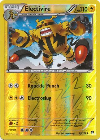 Electivire 43 122 Uncommon Reverse Holo 