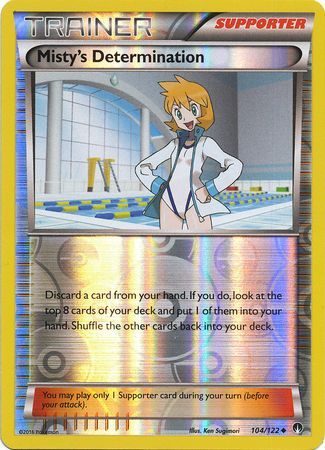 Misty's Determination 104/122 Uncommon X 4 Mint Pokemon Cards BREAKpoint Battle 