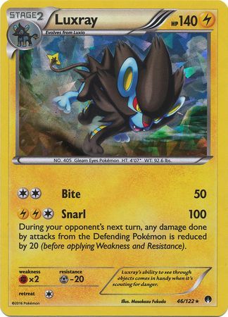 Luxray (46/99) (Cracked Ice Holo) (Blister Exclusive) [Black & White