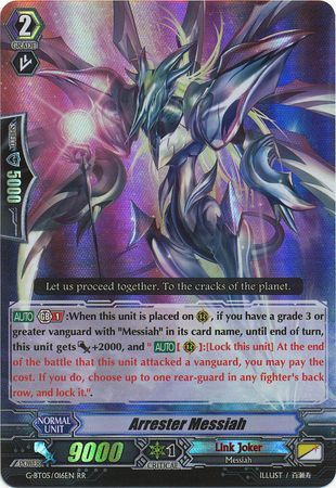 Arrester Messiah G BT05 016EN Double Rare RR G Booster Set 5 Moonlit Dragonfang Singles Arrester Messiah G BT05 016EN Double Rare RR G Booster Set 5 Moonlit Dragonfang Singles