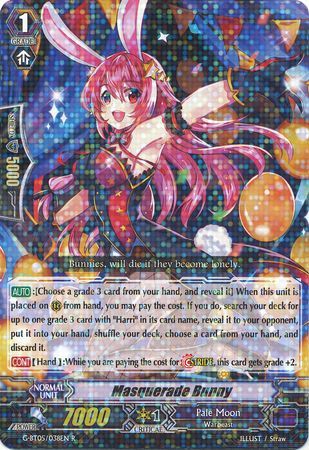 Masquerade Bunny G BT05 038EN Rare R Masquerade Bunny G BT05 038EN Rare R